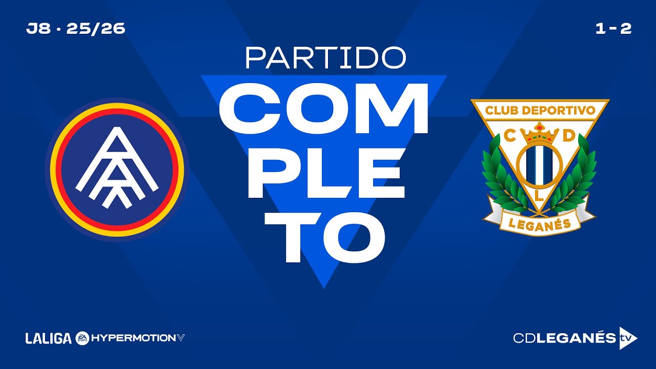 PARTIDO COMPLETO | FC ANDORRA 1-2 CD LEGANÉS | J8 | LaLiga Hypermotion 25/26
