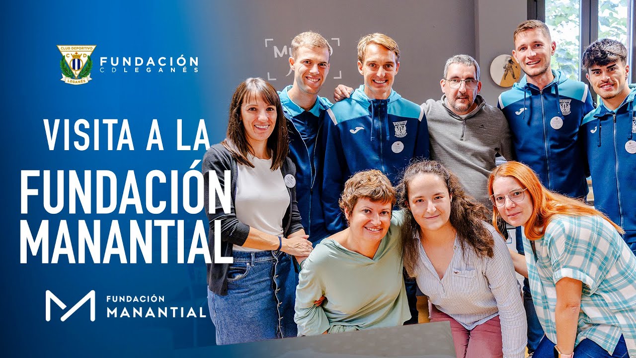 📹 El C.D. Leganés visita FUNDACIÓN MANANTIAL en el Día Mundial de la Salud Mental