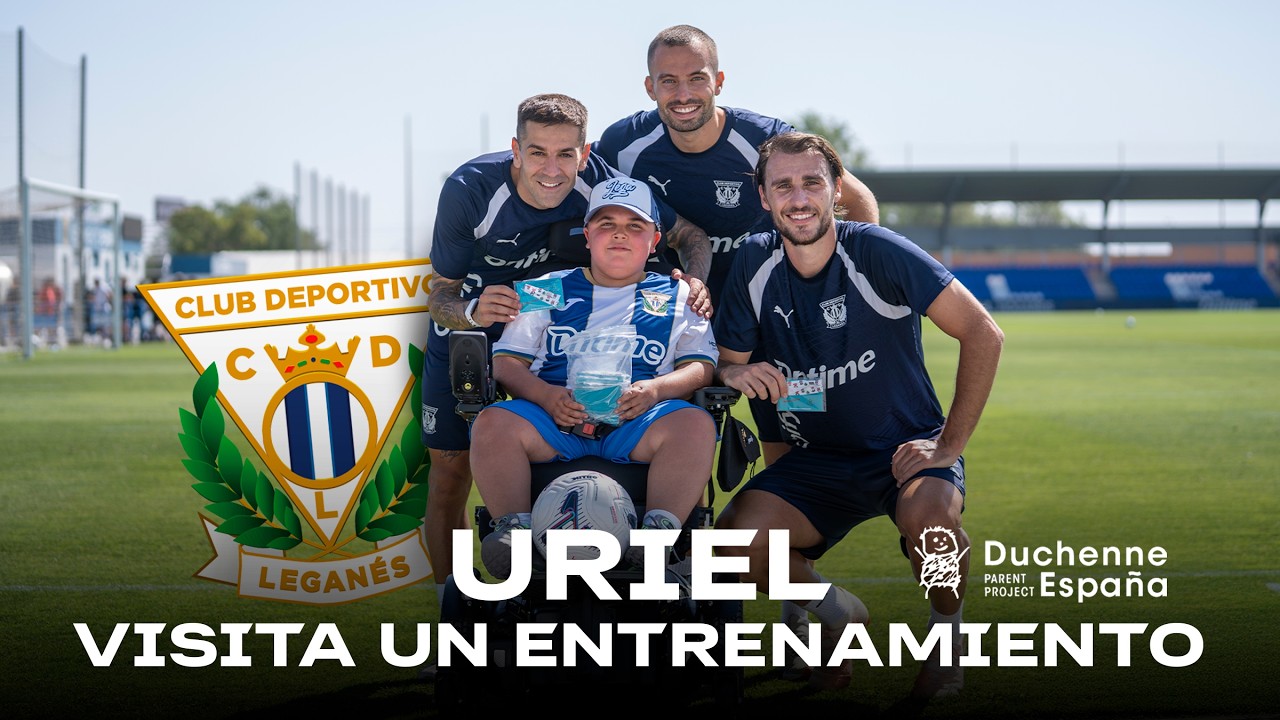 🤍💙 URIEL visita un entrenamiento con motivo del DÍA MUNDIAL PARA LA CONCIENCIACIÓN DE DUCHENNE